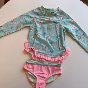 Hula Star long sleeve Rashguard set butterfly